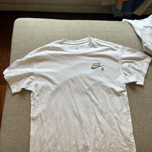 Nike White Tee with Logo
